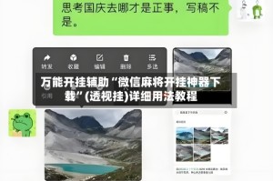 万能开挂辅助“微信麻将开挂神器下载”(透视挂)详细用法教程