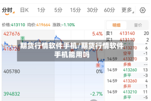 期货行情软件手机/期货行情软件手机能用吗