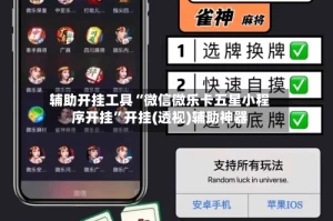 辅助开挂工具“微信微乐卡五星小程序开挂”开挂(透视)辅助神器