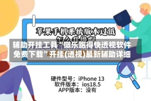 辅助开挂工具“微乐跑得快透视软件免费下载”开挂(透视)最新辅助详细