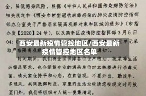 西安最新疫情管控地区/西安最新疫情管控地区名单