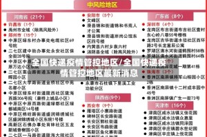 全国快递疫情管控地区/全国快递疫情管控地区最新消息