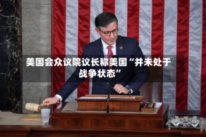 美国会众议院议长称美国“并未处于战争状态”