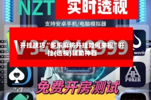 开挂技巧“多乐麻将开挂如何举报”开挂(透视)辅助神器