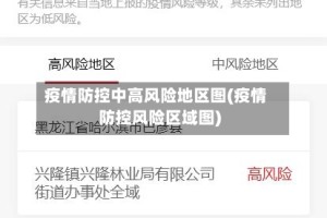疫情防控中高风险地区图(疫情防控风险区域图)