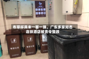 布草杯具未一客一换，广东多家知名连锁酒店被责令整改