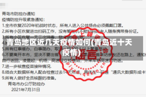 青岛地区近几天疫情如何(青岛近十天疫情)