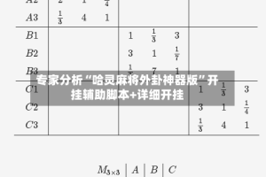专家分析“哈灵麻将外卦神器版”开挂辅助脚本+详细开挂