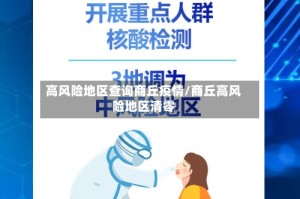 高风险地区查询商丘疫情/商丘高风险地区清零
