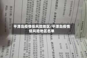 平潭岛疫情低风险地区/平潭岛疫情低风险地区名单
