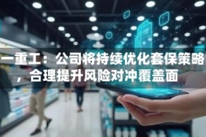 三一重工：公司将持续优化套保策略，合理提升风险对冲覆盖面