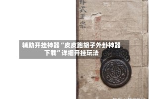 辅助开挂神器“皮皮跑胡子外卦神器下载”详细开挂玩法
