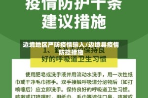 边境地区严防疫情输入/边境县疫情防控措施