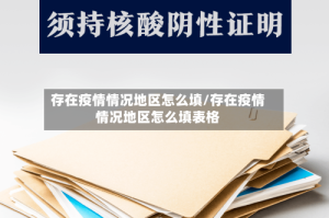 存在疫情情况地区怎么填/存在疫情情况地区怎么填表格