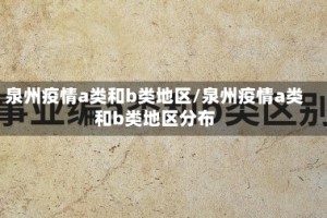 泉州疫情a类和b类地区/泉州疫情a类和b类地区分布
