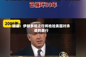 报道：伊朗多哈之行将检验美国对承诺的履行