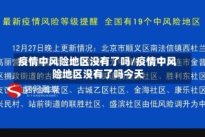 疫情中风险地区没有了吗/疫情中风险地区没有了吗今天