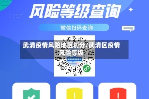 武清疫情风险地区划分/武清区疫情风险等级
