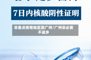 非重点疫情地区回广州/广州非必要不返乡
