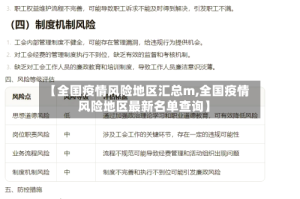 【全国疫情风险地区汇总m,全国疫情风险地区最新名单查询】