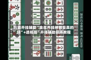 万能开挂辅助“金花开挂神器是真的吗”+透视挂”开挂辅助软件教程