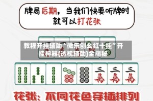 教程开挂辅助“微乐刨幺红十挂”开挂神器{透视辅助}全揭秘