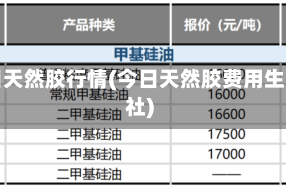 今日天然胶行情(今日天然胶费用生意社)