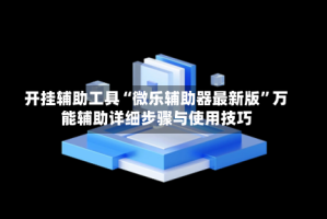 开挂辅助工具“微乐辅助器最新版”万能辅助详细步骤与使用技巧