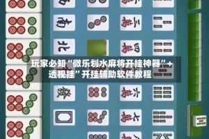 玩家必知“微乐划水麻将开挂神器”+透视挂”开挂辅助软件教程