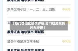 【厦门各地区疫情详情,厦门各地疫情风险等级】