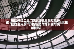 辅助开挂工具“微乐安徽麻将万能开挂器通用版”万能辅助详细步骤与使用技巧