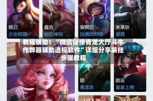 教程辅助！“微信链接青龙大厅斗牛作弊器辅助透视软件”详细分享装挂步骤教程