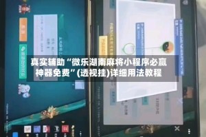 真实辅助“微乐湖南麻将小程序必赢神器免费”(透视挂)详细用法教程
