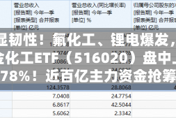 逆市显韧性！氟化工、锂电爆发，华宝基金化工ETF（516020）盘中上探1.78%！近百亿主力资金抢筹