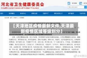 【天津地区疫情最新文件,天津最新疫情区域等级划分】