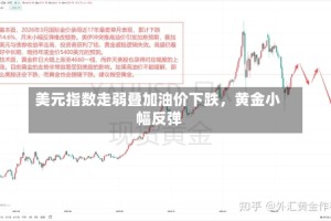 美元指数走弱叠加油价下跌，黄金小幅反弹