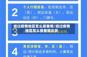 经过疫情地区怎么报备呢/经过疫情地区怎么报备呢北京