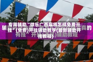 专用辅助“微乐广西麻将怎样免费开挂”(免费)开挂辅助教学(最新辅助开挂教程)