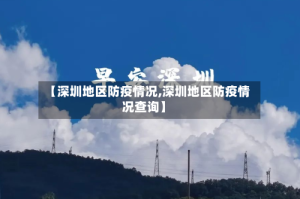 【深圳地区防疫情况,深圳地区防疫情况查询】
