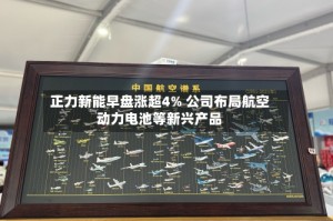 正力新能早盘涨超4% 公司布局航空动力电池等新兴产品