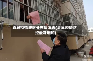 夏县疫情地区分布情况表(夏县疫情防控最新通知)