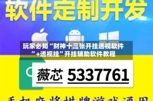 玩家必知“财神十三张开挂透视软件”+透视挂”开挂辅助软件教程
