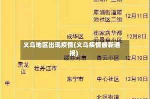 义乌地区出现疫情(义乌疾情最新通报)