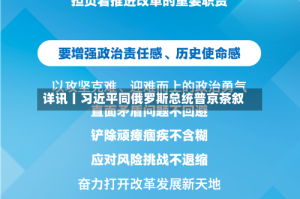 详讯丨习近平同俄罗斯总统普京茶叙