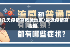 近几天疫情高风险地区/最近疫情高峰期