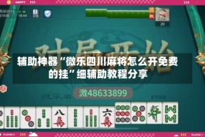辅助神器“微乐四川麻将怎么开免费的挂”细辅助教程分享