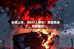 全线上涨，近8万人爆仓！美国炼油厂，突发爆炸！