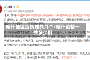 喀什地区疫情总共几个/喀什疫情一共多少例