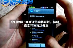 今日教程“旺旺江苏麻将可以开挂吗”真实开挂技巧分享