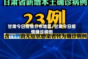 甘肃今日疫情分布地区/甘肃今日疫情确诊病例